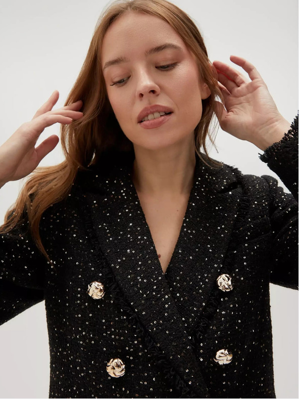 Moodo Fekete női kabát Moodo