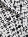 Moodo Fekete-fehér kockás kabát Moodo