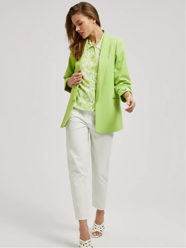 Moodo Zöld kabát 3/4 ujjal Moodo