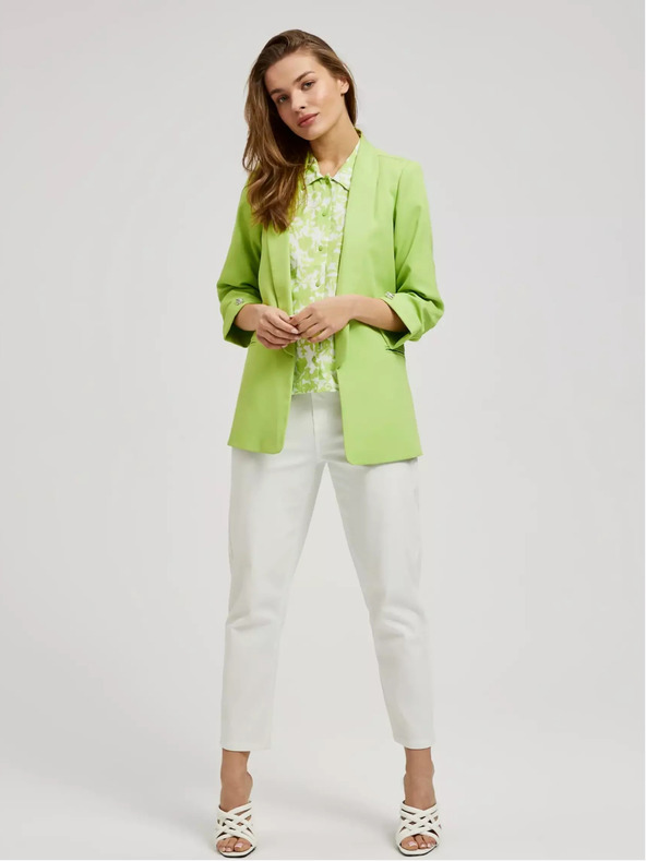 Moodo Zöld kabát 3/4 ujjal Moodo