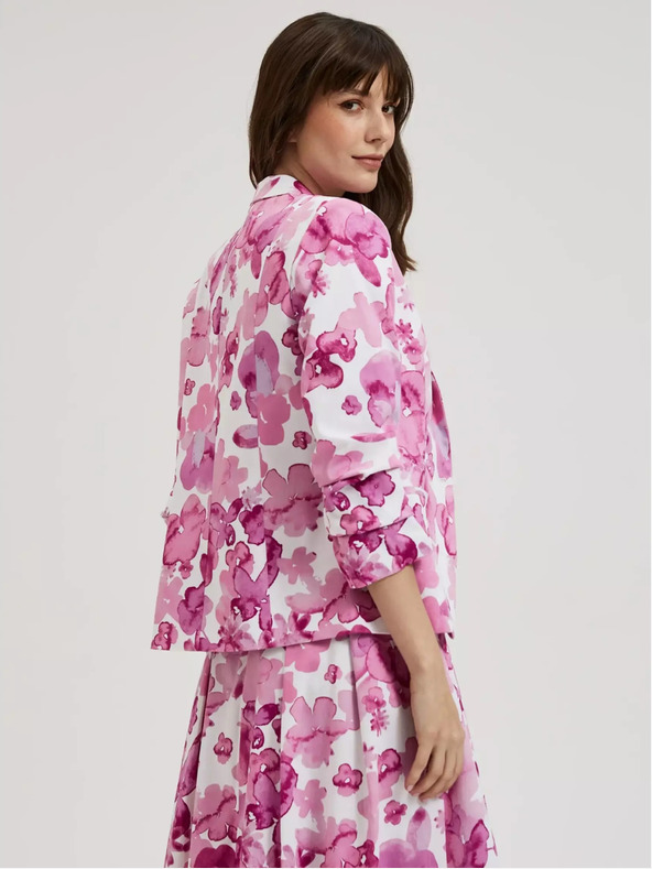 Moodo Rózsaszín mintás kabát Moodo
