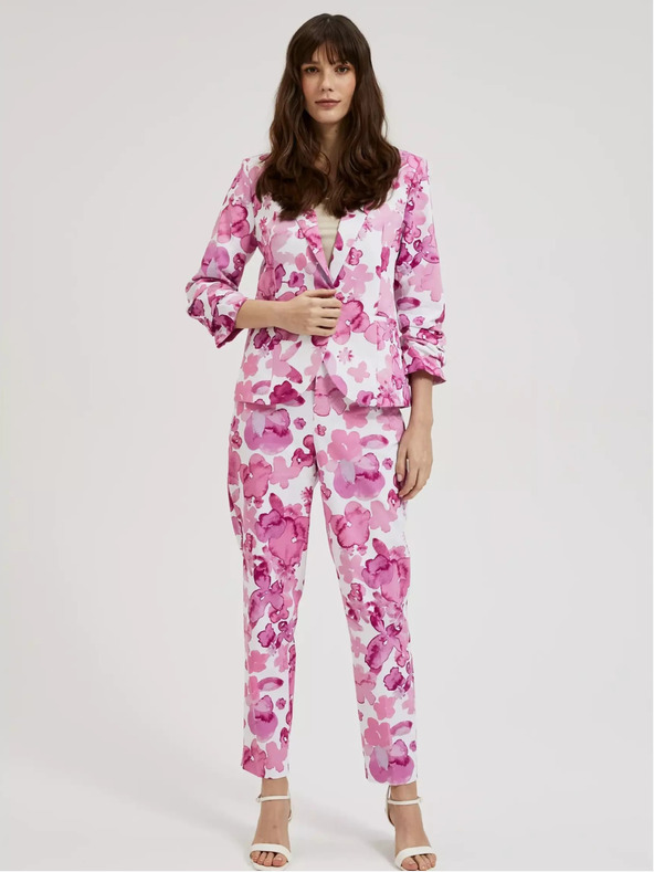 Moodo Rózsaszín mintás kabát Moodo