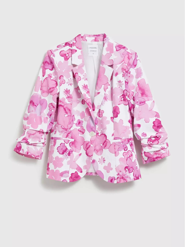Moodo Rózsaszín mintás kabát Moodo