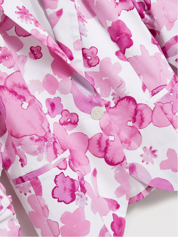 Moodo Rózsaszín mintás kabát Moodo