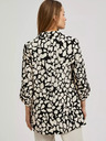 Moodo Fekete és krémszínű női mintás blézer Moodo