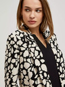 Moodo Fekete és krémszínű női mintás blézer Moodo