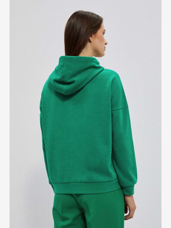 Moodo Zöld női kapucnis pulóver Moodo