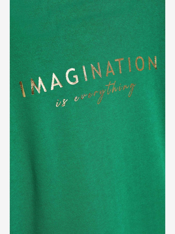 Moodo Zöld női kapucnis pulóver Moodo