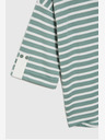 Moodo Fehér és zöld női csíkos pulóver Moodo