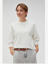 Moodo Fehér női kapucnis pulóver Moodo