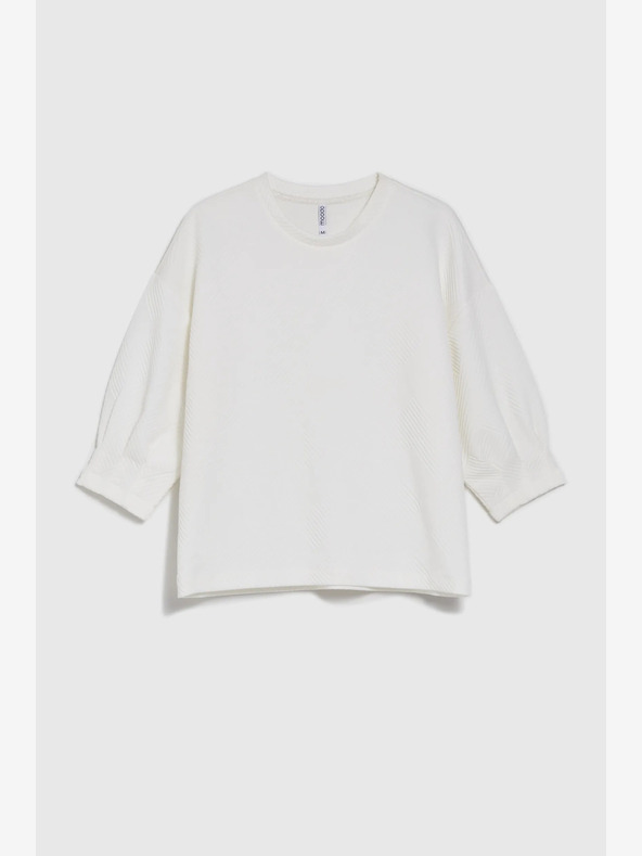 Moodo Fehér női kapucnis pulóver Moodo