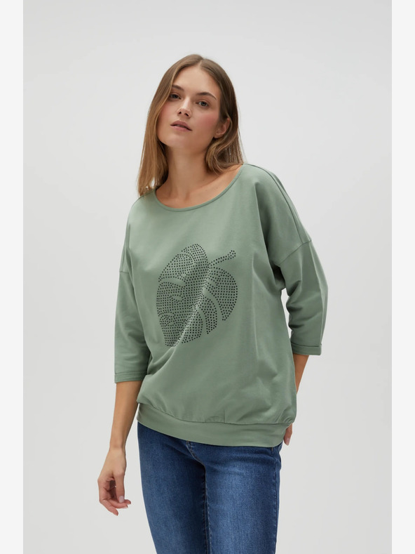 Moodo Zöld női pulóver Moodo