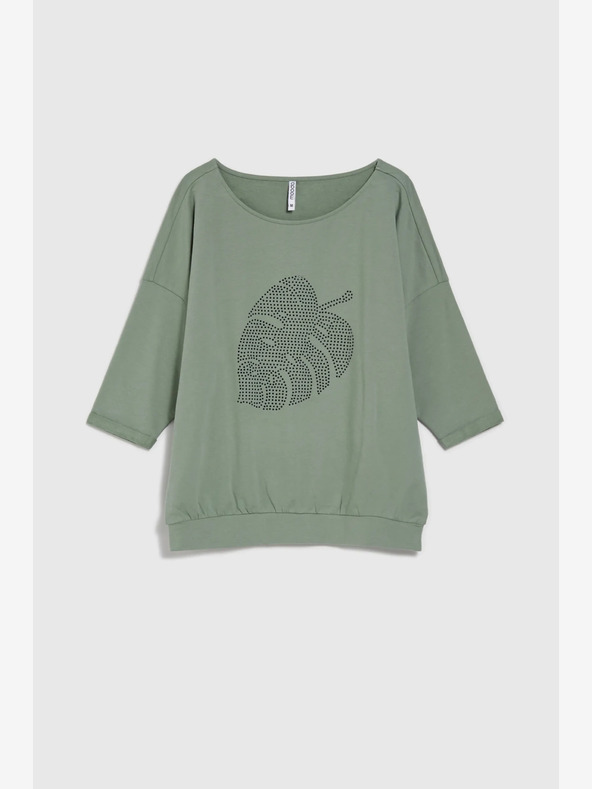 Moodo Zöld női pulóver Moodo