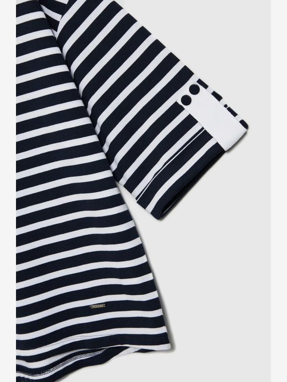 Moodo Moodo fehér és kék női csíkos melegítőfelső