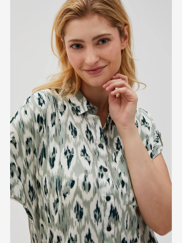 Moodo Zöld női mintás póló Moodo