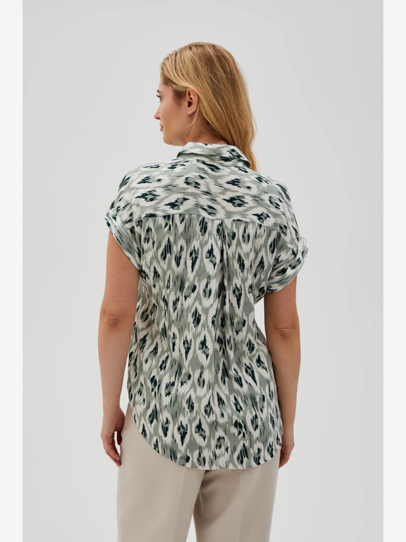 Moodo Zöld női mintás póló Moodo