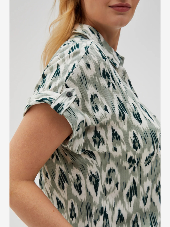 Moodo Zöld női mintás póló Moodo