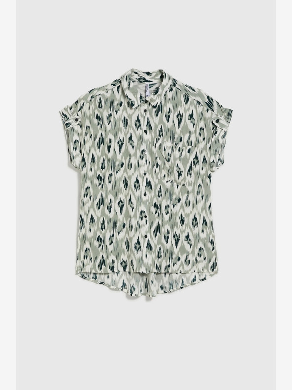 Moodo Zöld női mintás póló Moodo