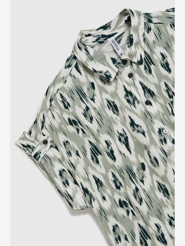 Moodo Zöld női mintás póló Moodo