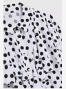 Moodo Fekete és fehér női pöttyös póló Moodo