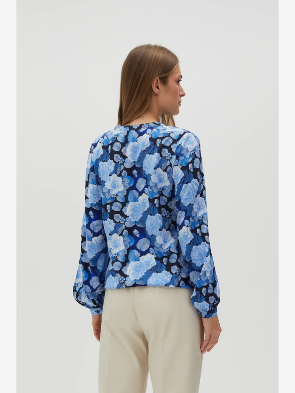 Moodo Kék női virágos blúz Moodo