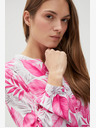 Moodo Fehér és rózsaszín női mintás blúz Moodo