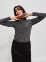 Moodo Fekete női blúz fémszállal Moodo