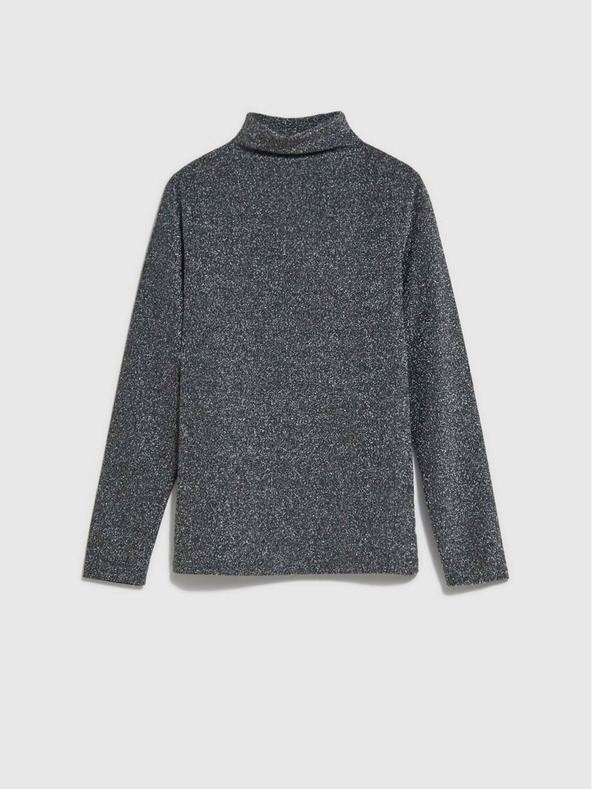 Moodo Fekete női blúz fémszállal Moodo