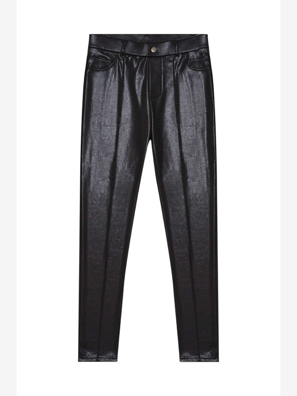 Moodo Fekete női fényes leggings Moodo