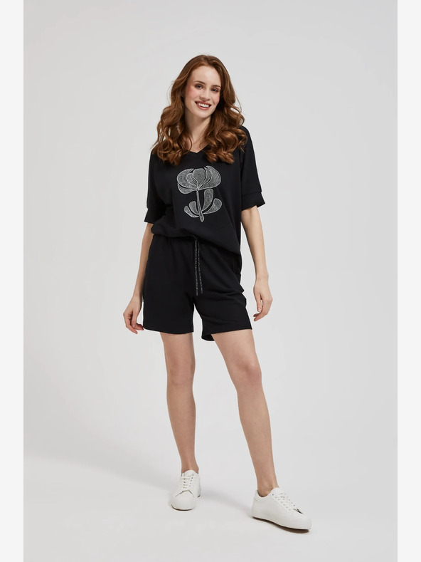 Moodo Fekete női Moodo rövidnadrág