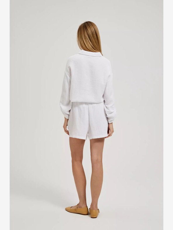 Moodo Fehér női rövidnadrág Moodo