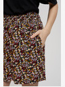 Moodo Fekete női virágos rövidnadrág Moodo