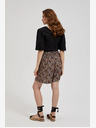 Moodo Fekete női virágos rövidnadrág Moodo
