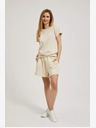 Moodo Bézs női melegítőnadrág rövidnadrág Moodo