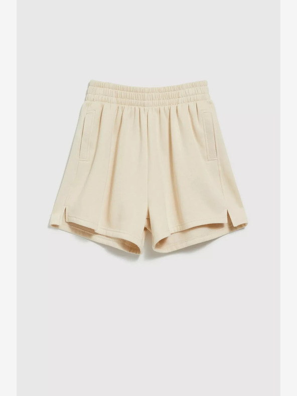 Moodo Bézs női melegítőnadrág rövidnadrág Moodo