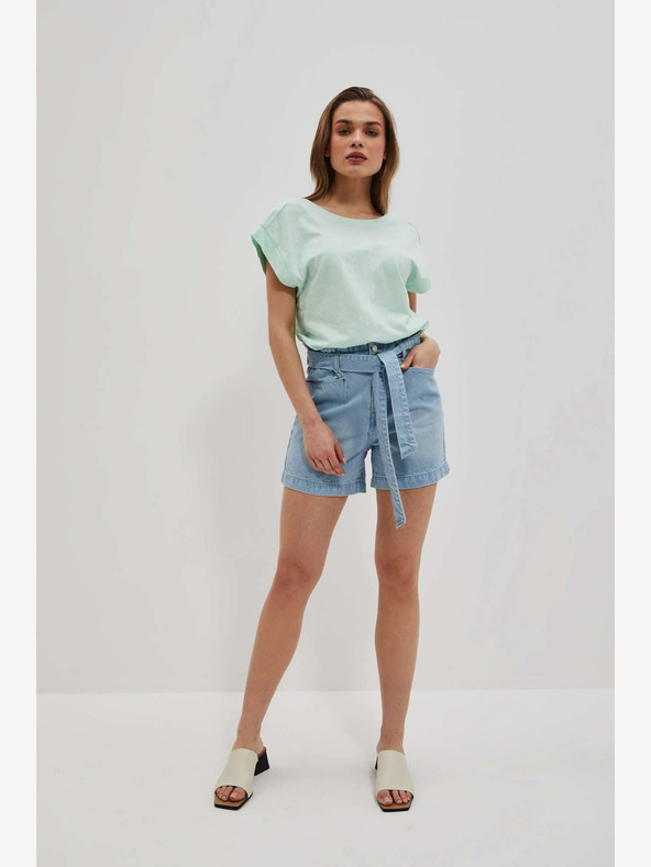 Moodo Kék női farmer rövidnadrág Moodo