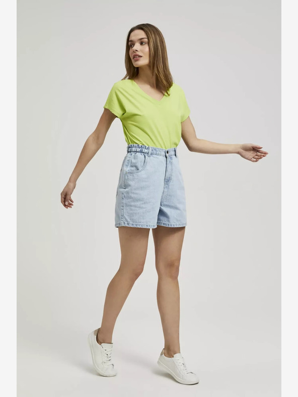 Moodo Világoskék női farmer rövidnadrág Moodo