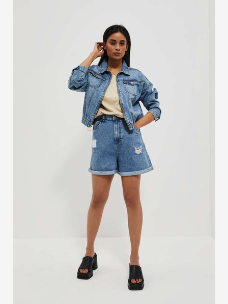 Moodo Kék női farmer rövidnadrág Moodo