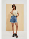 Moodo Kék női farmer rövidnadrág Moodo