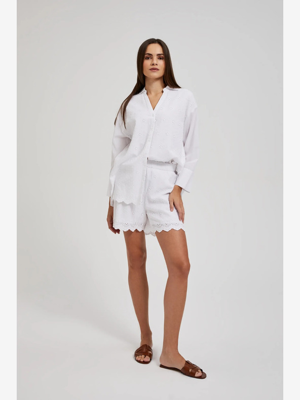 Moodo Fehér női rövidnadrág Moodo