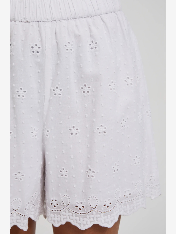 Moodo Fehér női rövidnadrág Moodo