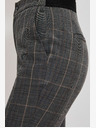 Moodo Moodo Szürke női kockás nadrág