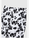 Moodo Moodo női fekete-fehér virágos nadrág