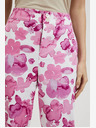 Moodo Rózsaszín női virágos nadrág Moodo