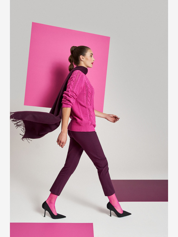 Moodo Moodo női bordó színű nadrág