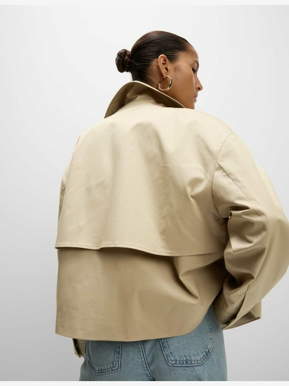 Marks & Spencer Marks & Spencer magas pamuttartalmú rövid trencsekk törtfehér