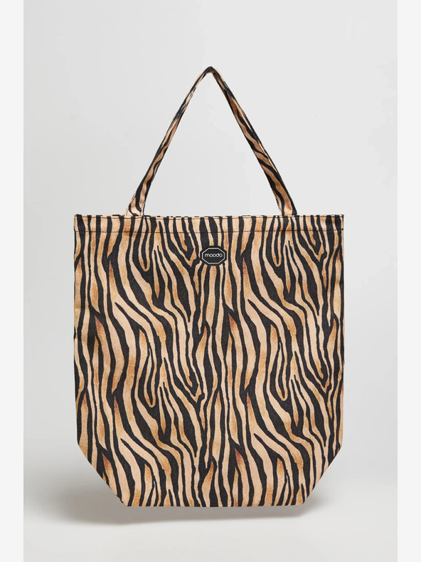 Moodo Fehér és barna színű női Moodo mintás táska