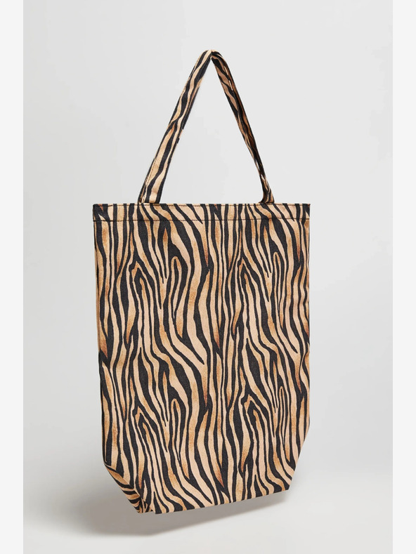 Moodo Fehér és barna színű női Moodo mintás táska