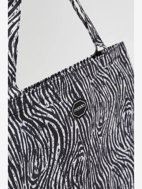 Moodo Fehér és fekete színű női Moodo mintás táska