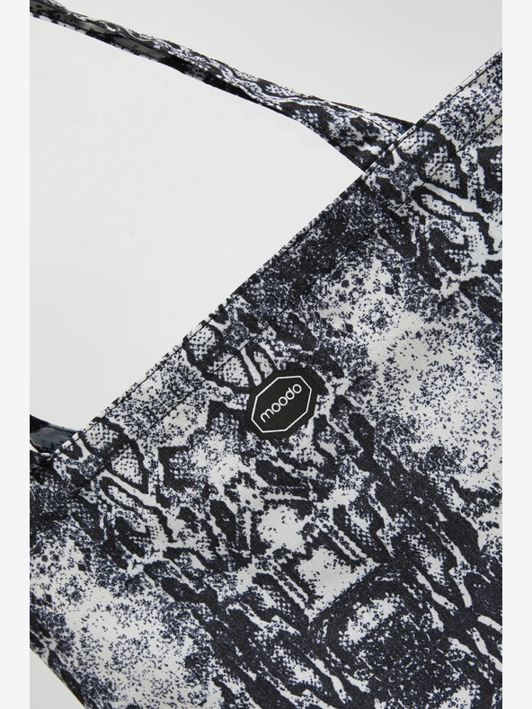 Moodo Fehér és fekete színű női Moodo mintás táska